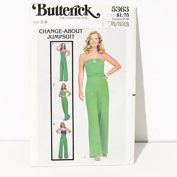 Vintage Butterick Sewing Pattern 5363 - Picture 1 of 4